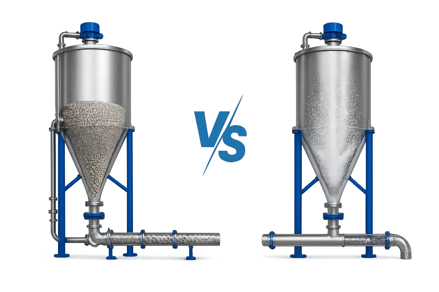 Comparison Table: Dense Phase vs Dilute Phase
