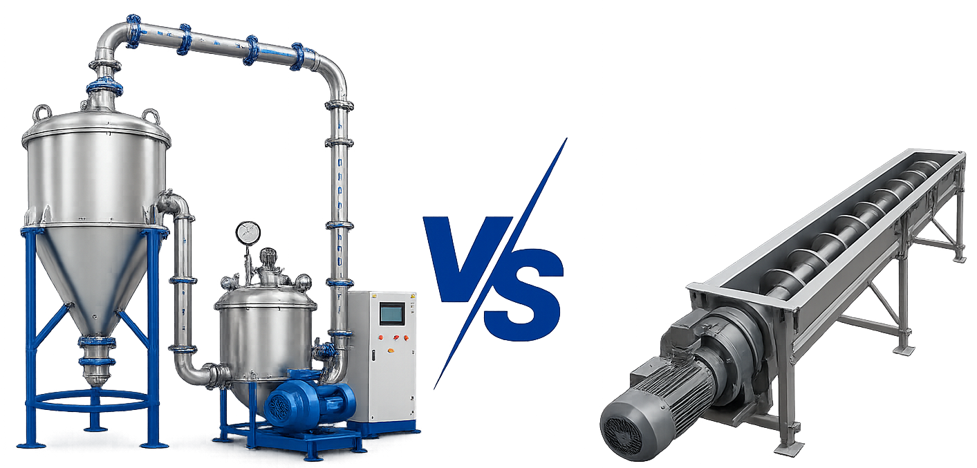 Pneumatic Conveying vs Mechanical Conveying: Which Is Right for Chemical Plants